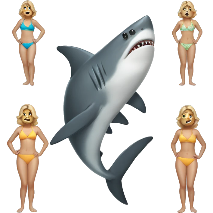 shark in a swimsuit emoji