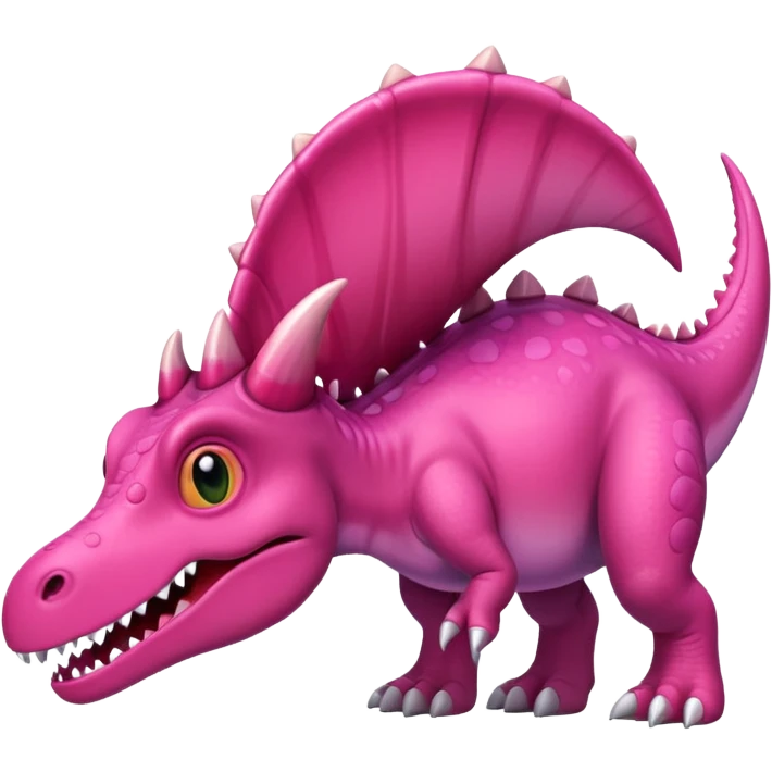 Pink dinosaur  emoji