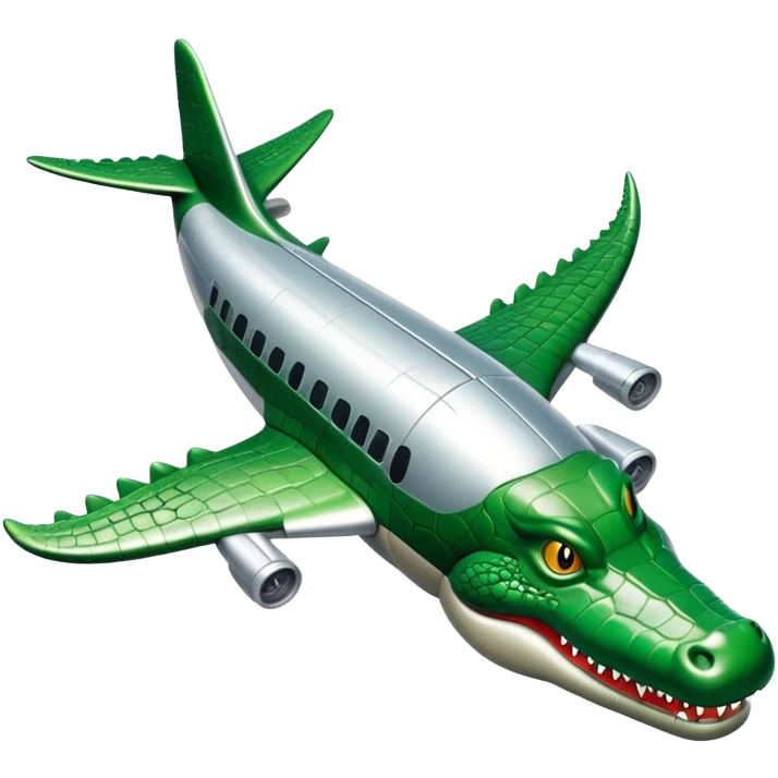 Avion crocodile emoji
