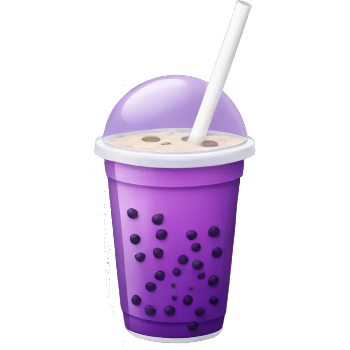purple bubble tea  emoji