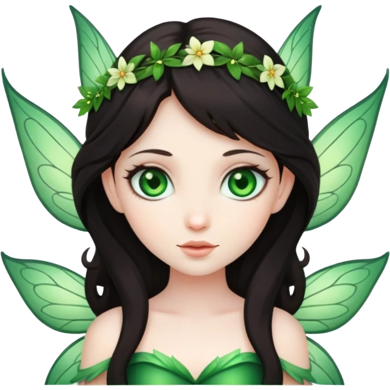 fariy with dark hair  emoji