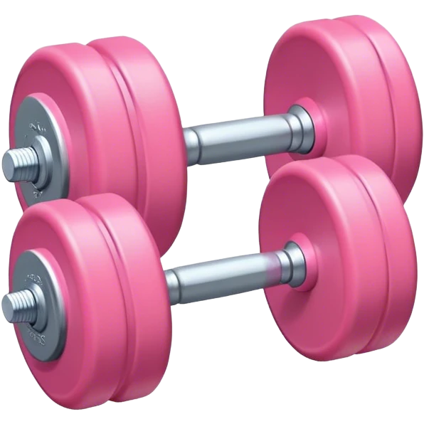 light pink dumbbell  emoji