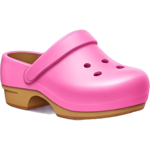 pink clogs emoji