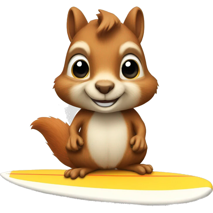 Squirrel on a surfboard  emoji