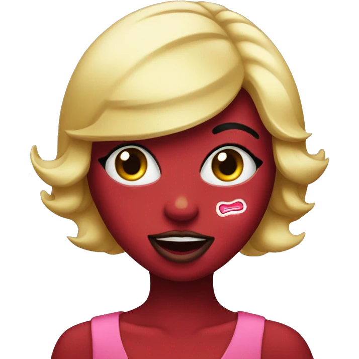 Hello kity with lipstick emoji
