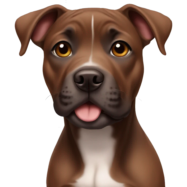 brown staffy puppy emoji