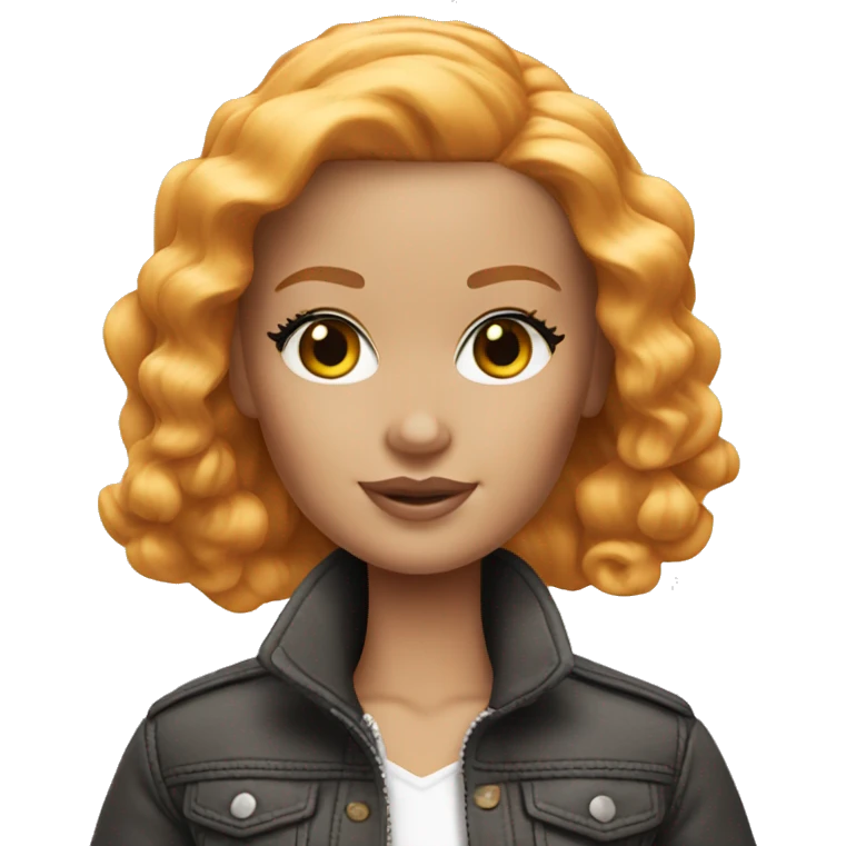 White Barbie ginger emoji