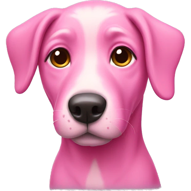 pink dog emoji