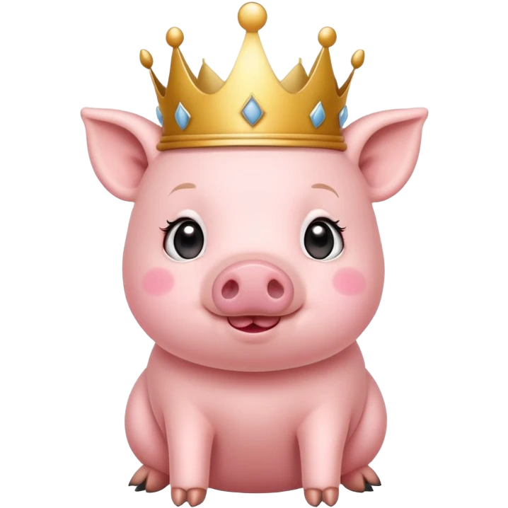 Make it sound like a tiny piggy who’s super cute and talks like a little princess, please emoji