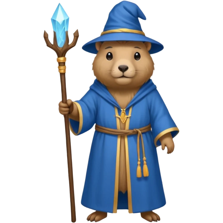 Capybara wizard emoji