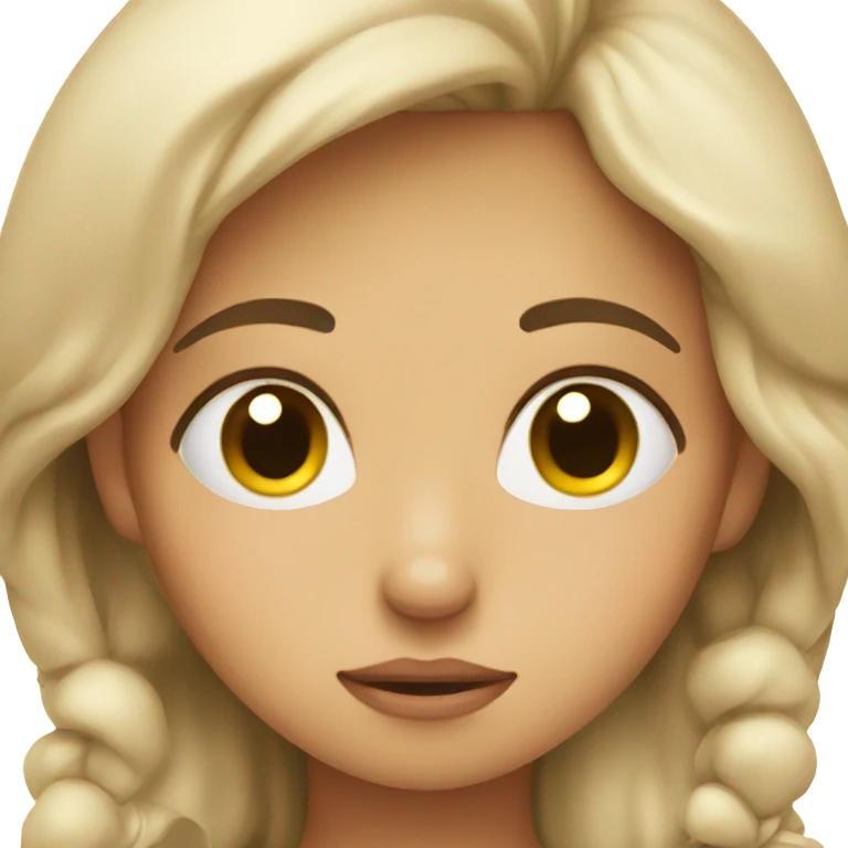 Sleepy girl emoji