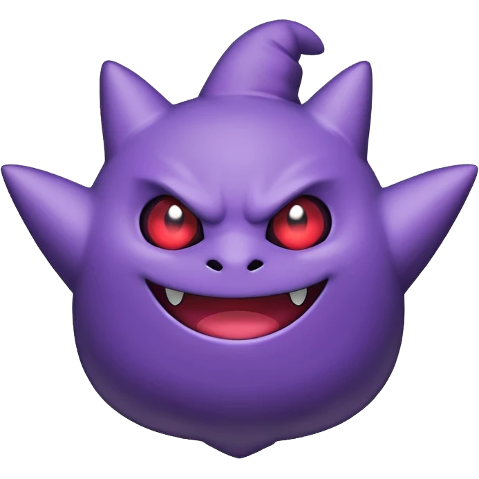 Gengar ghost Pokemon full body emoji