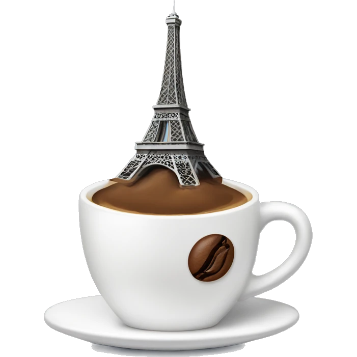 Coffee with Eiffel Tower emoji