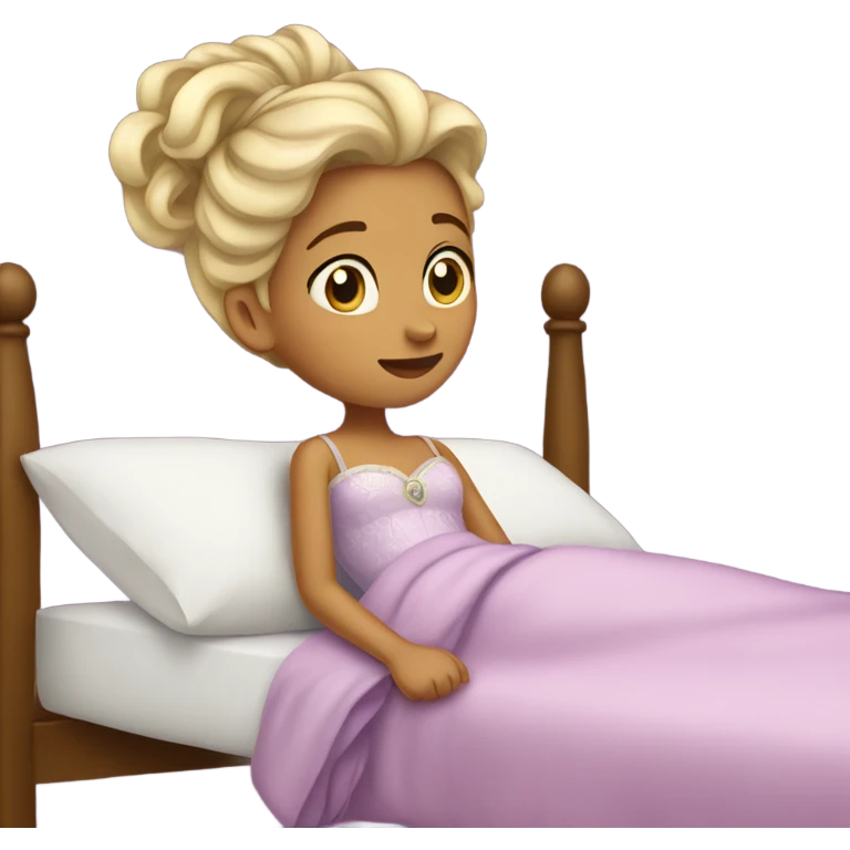 Princess going to sleep emoji