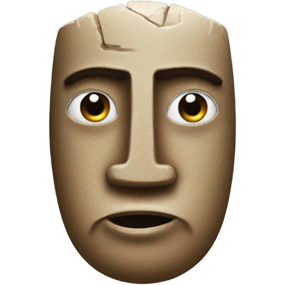 Easter egg island head with hearts emoji