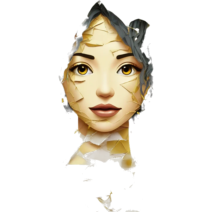  Hemp 420 lady face melting gold drizzle kintsugi multicoloured funky alm leaves tropical made of 420 origami newspaper roses hemp leaves lantern fairy lights paper and hemp leaves in hair emoji