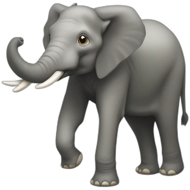 Un éléphant emoji