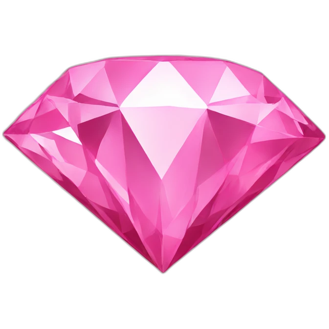 Pink diamond emoji