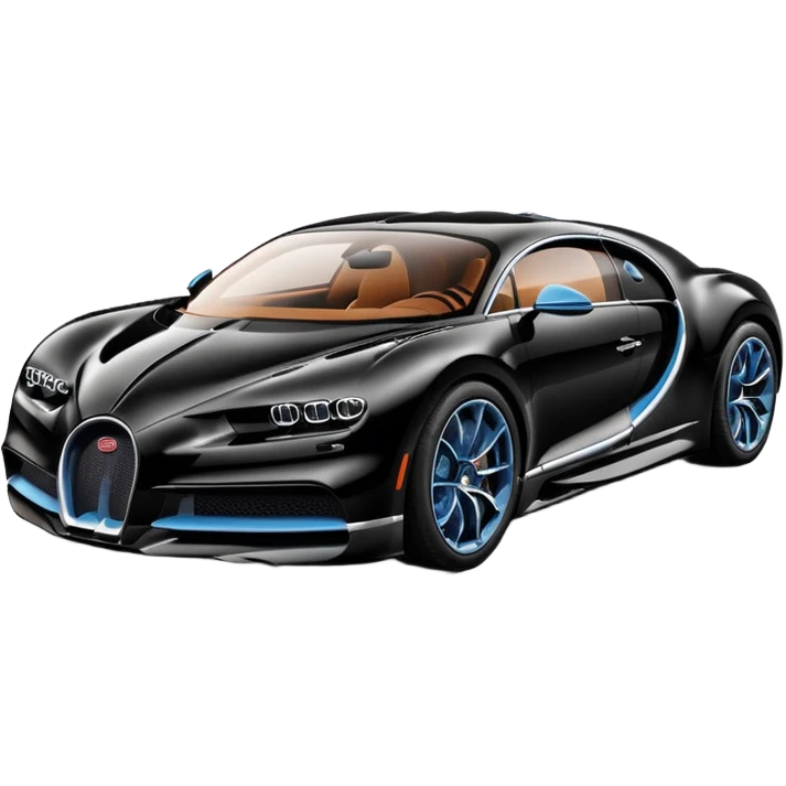 black bugatti chiron emoji