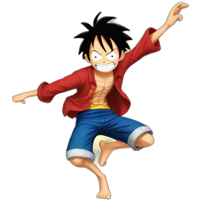 luffy dab emoji