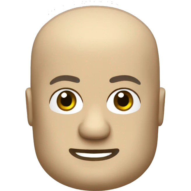lego head bald emoji