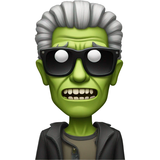 frankentein’s monster wearing sunglasses  emoji