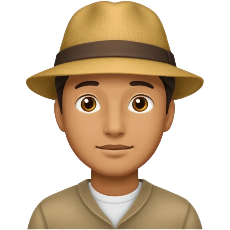 man wearing hat emoji