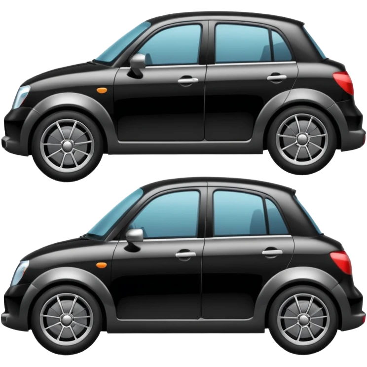 com puxadores das portas pretos e rodas com jantes cinzentas  emoji