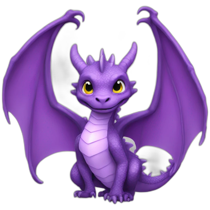 Dragon feu violet emoji