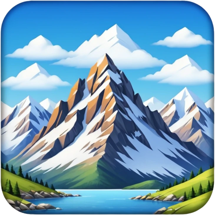 A beautiful mountain view emoji