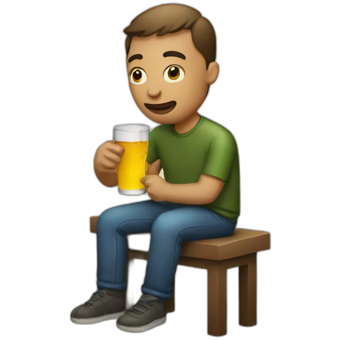 drinking person emoji