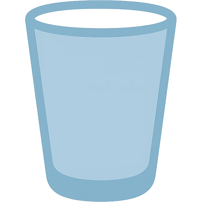  glass with nothing emoji
