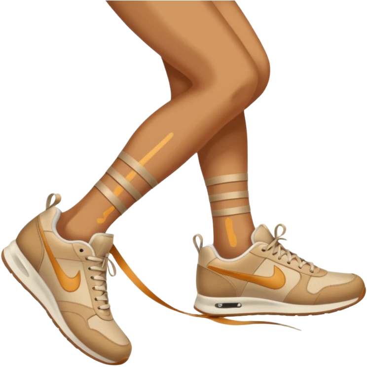 a shoe with a foot inside, stepping and showing a clear shoe print below. and leg with motion line







 emoji