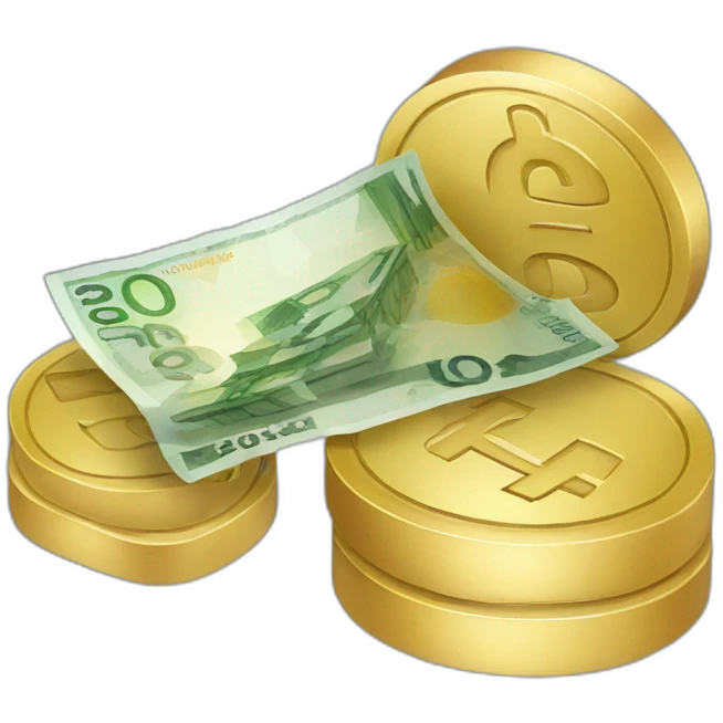 Billet euros emoji