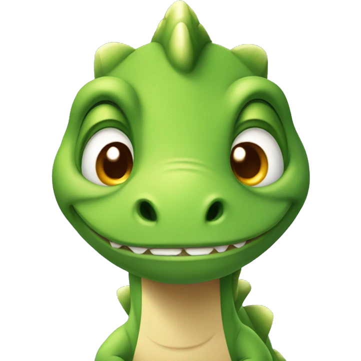 a face of cute dinosaur emoji