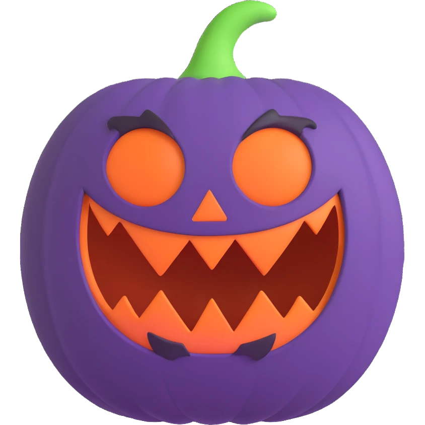 the Halloween monster ball emoji