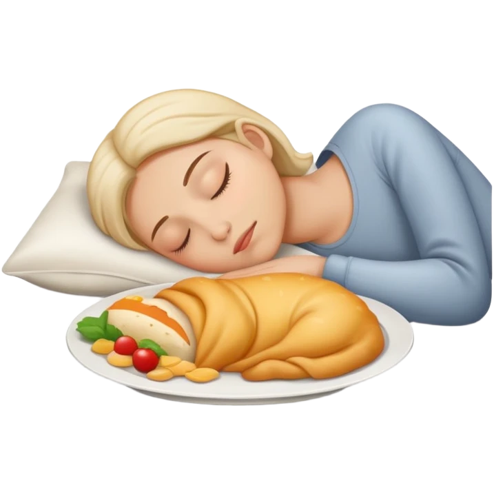 sueño y hambre  emoji