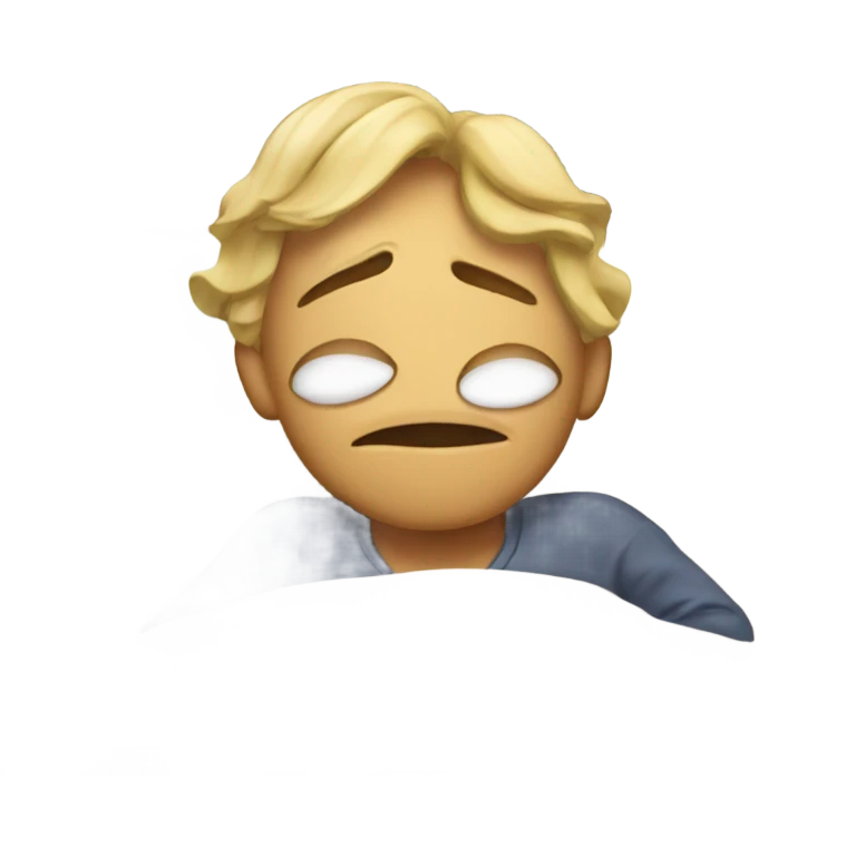 Waking up from a nap emoji