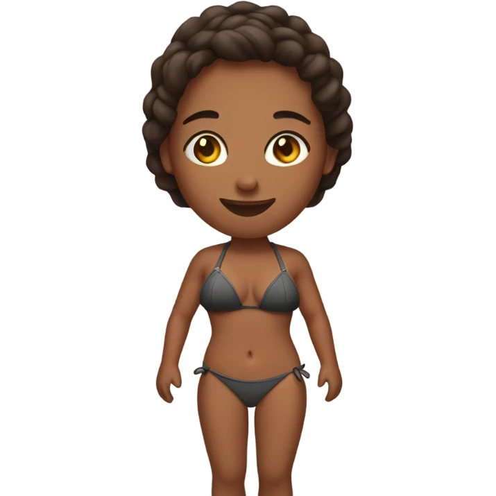 My girlfriend in a bikin emoji