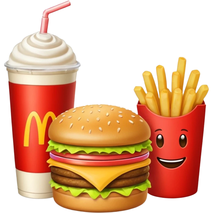 create emojis of mcdonalds emoji