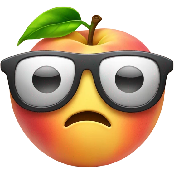 Smile face crying with sun glasses and also a peach sign emoji