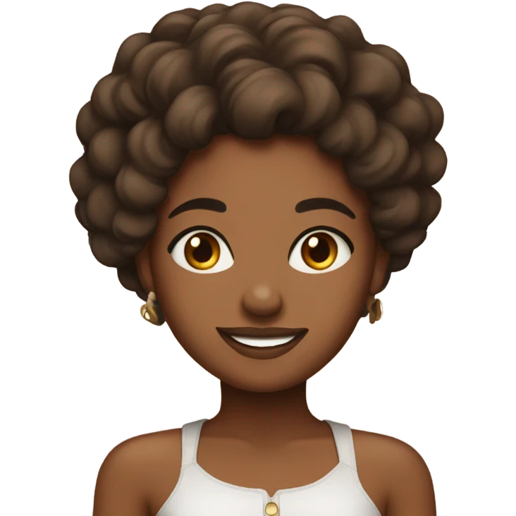 pretty brownskin girl emoji