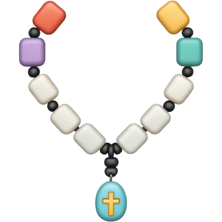 prayer bead white  emoji