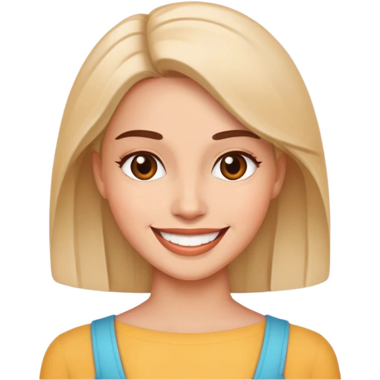 Sexy woman without bra emoji