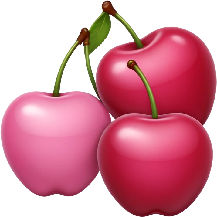 Pink cherries emoji