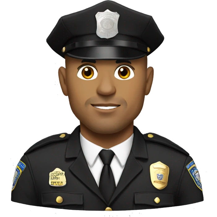 the rock in a cop outfit emoji