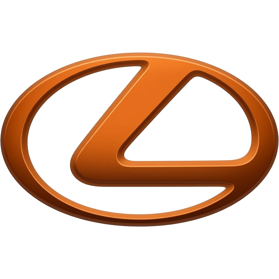Make a Lexus logo thats based off of a dark organe Tron legacy type of style emoji