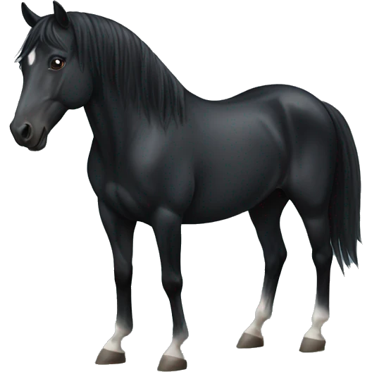 black horse emoji