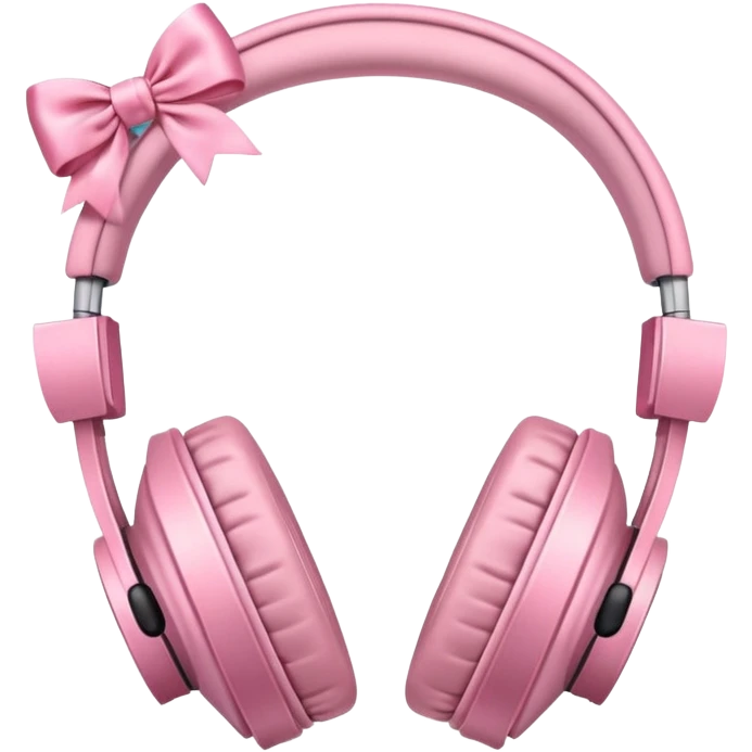 Headphones with bows on sides emoji