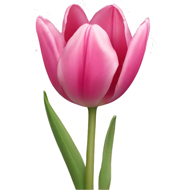 Pink tulip emoji